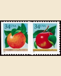 #3491S- 34¢ Apple, Orange