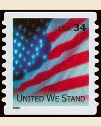 #3550A- 34¢ United We Stand