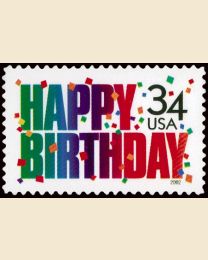 #3558 - 34¢ Happy Birthday