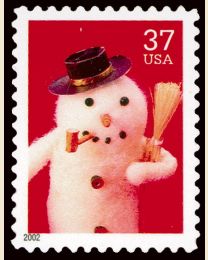 #3678 - 37¢ Snowman w Pipe