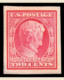 US #368 Lincoln Imperforate