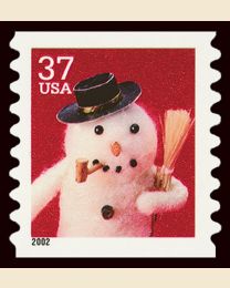 #3681 - 37¢ Snowman w Pipe