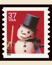#3682 - 37¢ Snowman w Top Hat