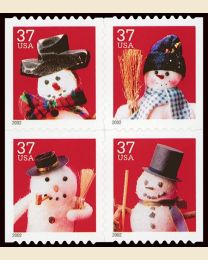 #3688S- 37¢ Snowmen Self-Adhesives