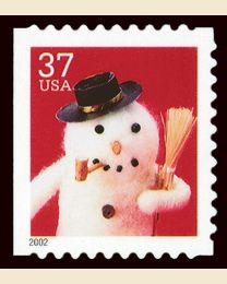 #3690 - 37¢ Snowman w Pipe
