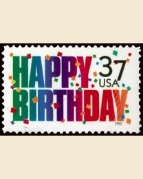 #3695 - 37¢ Happy Birthday