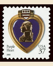 #3784A- 37¢ Purple Heart