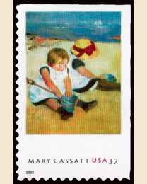 #3805 - 37¢ Children on the Beach