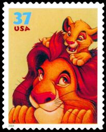 #3867 - 37¢ Mufasa & Simba
