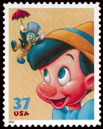 #3868 - 37¢ Jiminy Cricket & Pinocchio