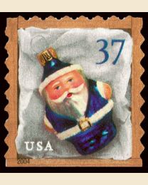 #3894 - 37¢ Blue Santa