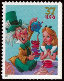 #3913 - 37¢ Mad Hatter & Alice