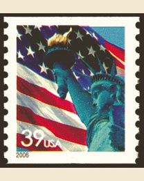 #3979 - 39¢ Flag & Liberty