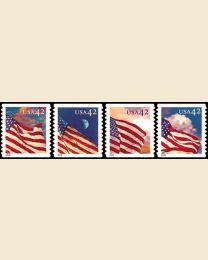 #4244S- 42¢ Flags