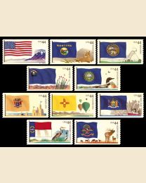 #4303S- 44¢ Flags (4) Montana - North Dakota