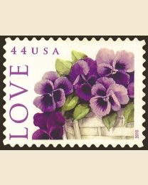 #4450 - 44¢ Love: Pansies in a Basket