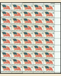 10 Diff 4¢ US Sheets
