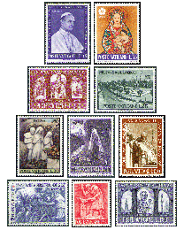 100 Mint Vatican Stamps