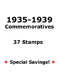 #3539Y - 37 Commemoratives