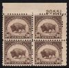 #700 - 30¢ Bison: Plate Block