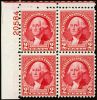 #707 - 2¢ Washington: Plate Block