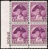 #708 - 3¢ Washington: Plate Block