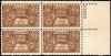 # 972 - 3¢ Indian Centennial: plate block