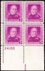 # 988 - 3¢ Samuel Gompers: plate block