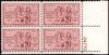 #1020 - 3¢ Louisiana Purch.: plate block