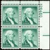 #1031 - 1¢ Washington: plate block