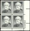 #1049 - 30¢ Robert E. Lee: plate block