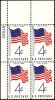 #1153 - 4¢ 50-Star Flag Plate Block