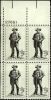 #1242 - 5¢ Sam Houston Plate Block