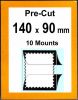 Pre-cut Mounts 140 x 90 mm  (stamp w x h)