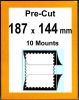 Pre-cut Mounts 187 x 144 mm  (stamp w x h)