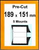 Pre-cut Mounts 189 x 151 mm  (stamp w x h)