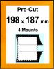 Pre-cut Mounts 198 x 187 mm  (stamp w x h)