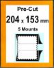 Pre-cut Mounts 204 x 153 mm  (stamp w x h)