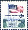 #1338D - 6¢ Flag & White House