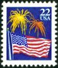 #2276 - 22¢ Flag & Fireworks