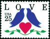 #2440 - 25¢ Love - Birds & Heart