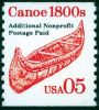 #2454 - 5¢  Canoe Red