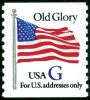 #2890 - "G" Old Glory (32¢)