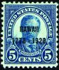 #648 - 5¢ Hawaii overprint