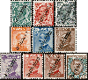 Castellorizo #65-74 Overprints