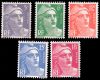France #650-54 Marianne