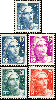 France #548-52 Marianne