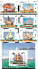 Laos #1348-54 Sailing Ships