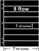 8 Row SuperSafe Stocksheets (25 sheets)