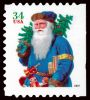 #3542 - 34¢ Santa Blue Suit